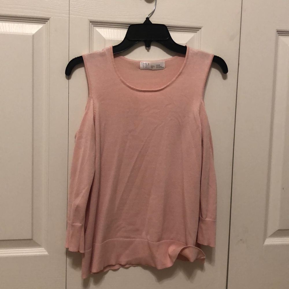 Sweater with Shoulder Cut Out